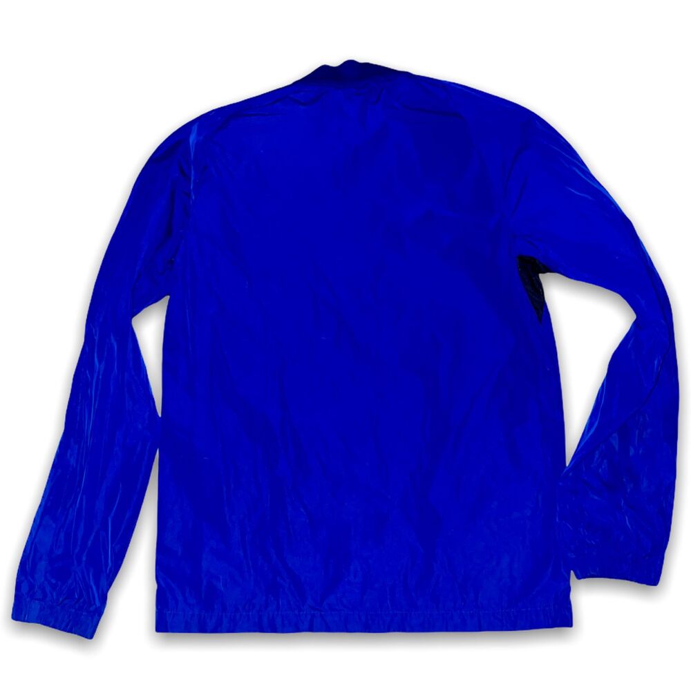 Nike Vintage Rare Windrunner Jacket Glanz Nylon Football Soccer Blue S - Picture 8 of 8